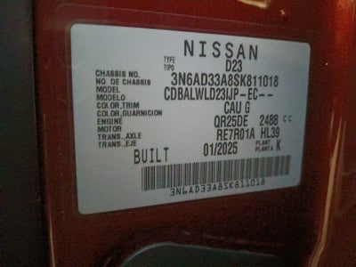 2025 Nissan FRONTIER 4P PLATINUM LE L42.5 AUT